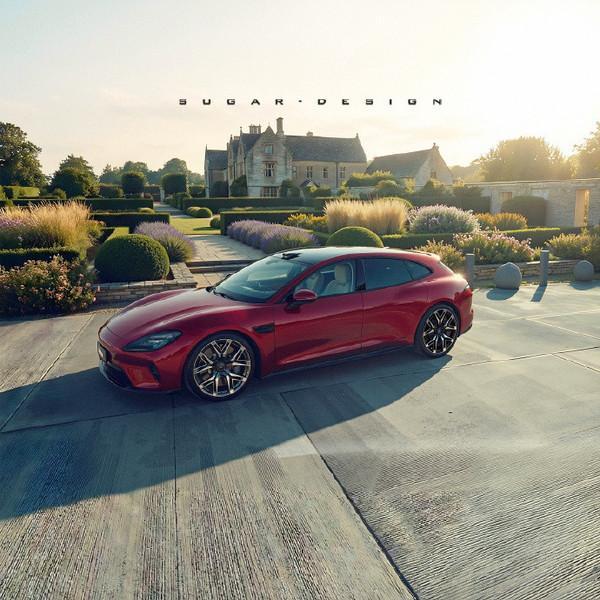 启境首款汽车渲染图曝光配贯穿式尾灯华为乾崑加持